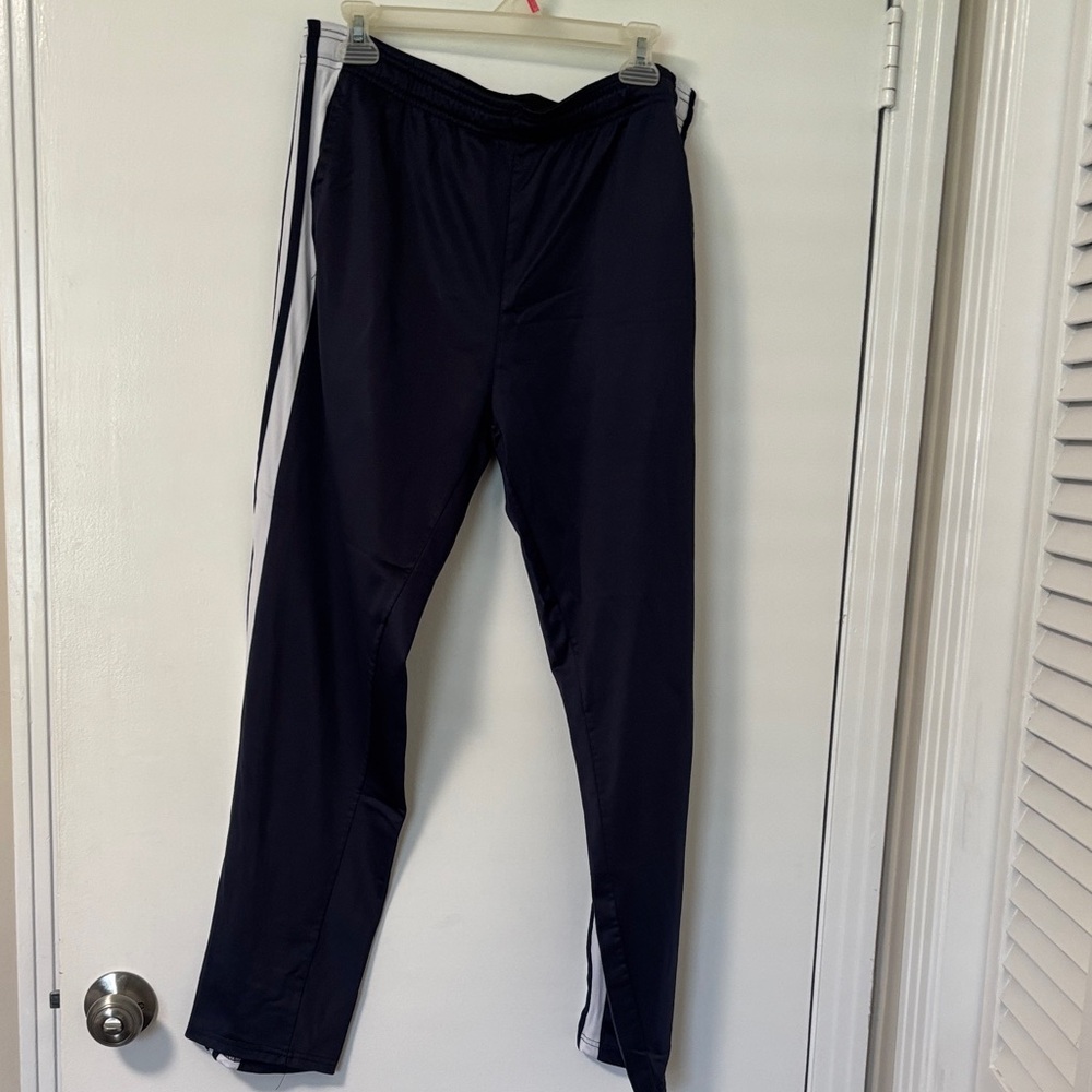 Game Time Black Joggers with White Side Stripe